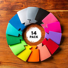 Load image into Gallery viewer, Blank Beer Can Coolers Sleeves (14-Pack) Soft Insulated Beer Can Cooler Sleeves - HTV Friendly Plain Can Sleeves for Soda, Beer & Water Bottles - Blanks for Vinyl Projects Wedding Favors & Gifts