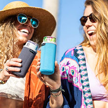 Load image into Gallery viewer, Slim Can Cooler Sleeves (5-Pack) Insulated Neoprene Slim Can Koolie for White Claw - Skinny Can Cooler for Seltzer - Skinny Can Koolies for Slim Beer - Tall Can Koolie for Truly Coolies for Slim Cans