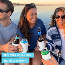 Load image into Gallery viewer, Blank Beer Can Coolers Sleeves (30-Pack) Soft Insulated Beer Can Cooler Sleeves - HTV Friendly Plain Can Sleeves for Soda Beer Cans & Bottles - Blanks for Vinyl Projects Wedding Favors & Gifts (White)