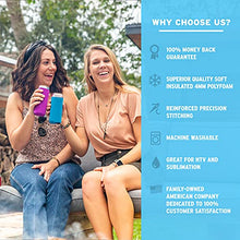 Load image into Gallery viewer, Slim Can Cooler Sleeves (14-Pack) Soft Insulated Slim Can Koolie for White Claw Seltzer & Slim Beer - HTV Blanks for Vinyl Projects - Skinny Can Koolies Bulk - Tall Can Koolie - Coolies for Slim Cans