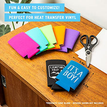 Load image into Gallery viewer, Slim Can Cooler Sleeves (14-Pack) Soft Insulated Slim Can Koolie for White Claw Seltzer & Slim Beer - HTV Blanks for Vinyl Projects - Skinny Can Koolies Bulk - Tall Can Koolie - Coolies for Slim Cans