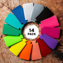 Load image into Gallery viewer, Slim Can Cooler Sleeves (14-Pack) Soft Insulated Slim Can Koolie for White Claw Seltzer & Slim Beer - HTV Blanks for Vinyl Projects - Skinny Can Koolies Bulk - Tall Can Koolie - Coolies for Slim Cans