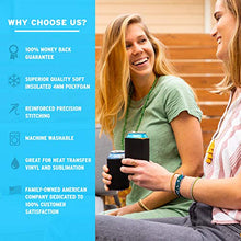 Load image into Gallery viewer, Blank Beer Can Coolers Sleeves (30-Pack) Soft Insulated Beer Can Cooler Sleeves - HTV Friendly Plain Black Can Sleeves for Soda, Beer & Water Bottles - Blanks for Vinyl Projects Wedding Favors & Gifts