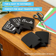 Load image into Gallery viewer, Blank Beer Can Coolers Sleeves (14-Pack) Soft Insulated Beer Can Cooler Sleeves - HTV Friendly Plain Black Can Sleeves for Soda, Beer & Water Bottles - Blanks for Vinyl Projects Wedding Favors & Gifts