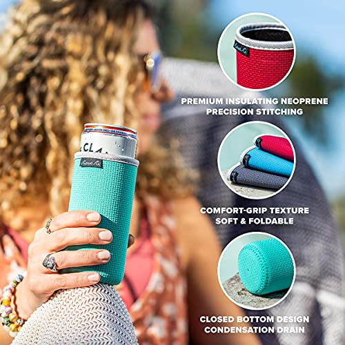 Neoprene Skinny Koozie Amazon Slim Can Cooler Sleeves (5-Pack