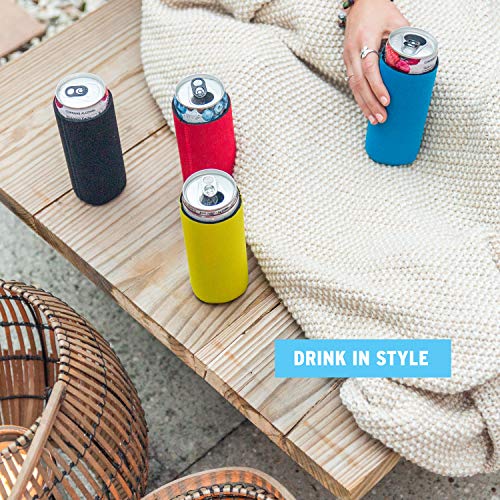 Neoprene Slim Can Cooler Sleeve for White Claw - 12, 16 oz Tall Beer Cans  Iced Coffee, Michelob Ultra, Red Bull, Spiked Seltzer, Truly- Not a Boring